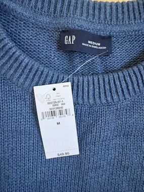 GAP Men's Dusty Blue Crewneck Sweater